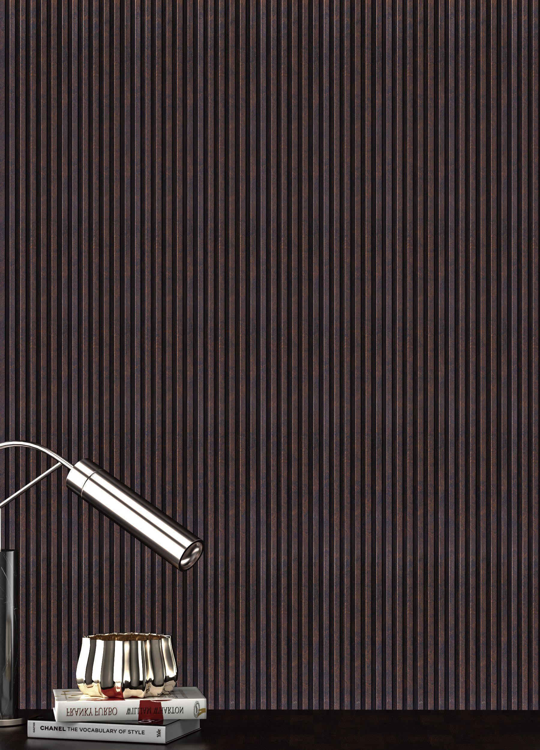 Wenge Stone Charcoal Louver Marble & 8x0.4 Ft - Pn 05285