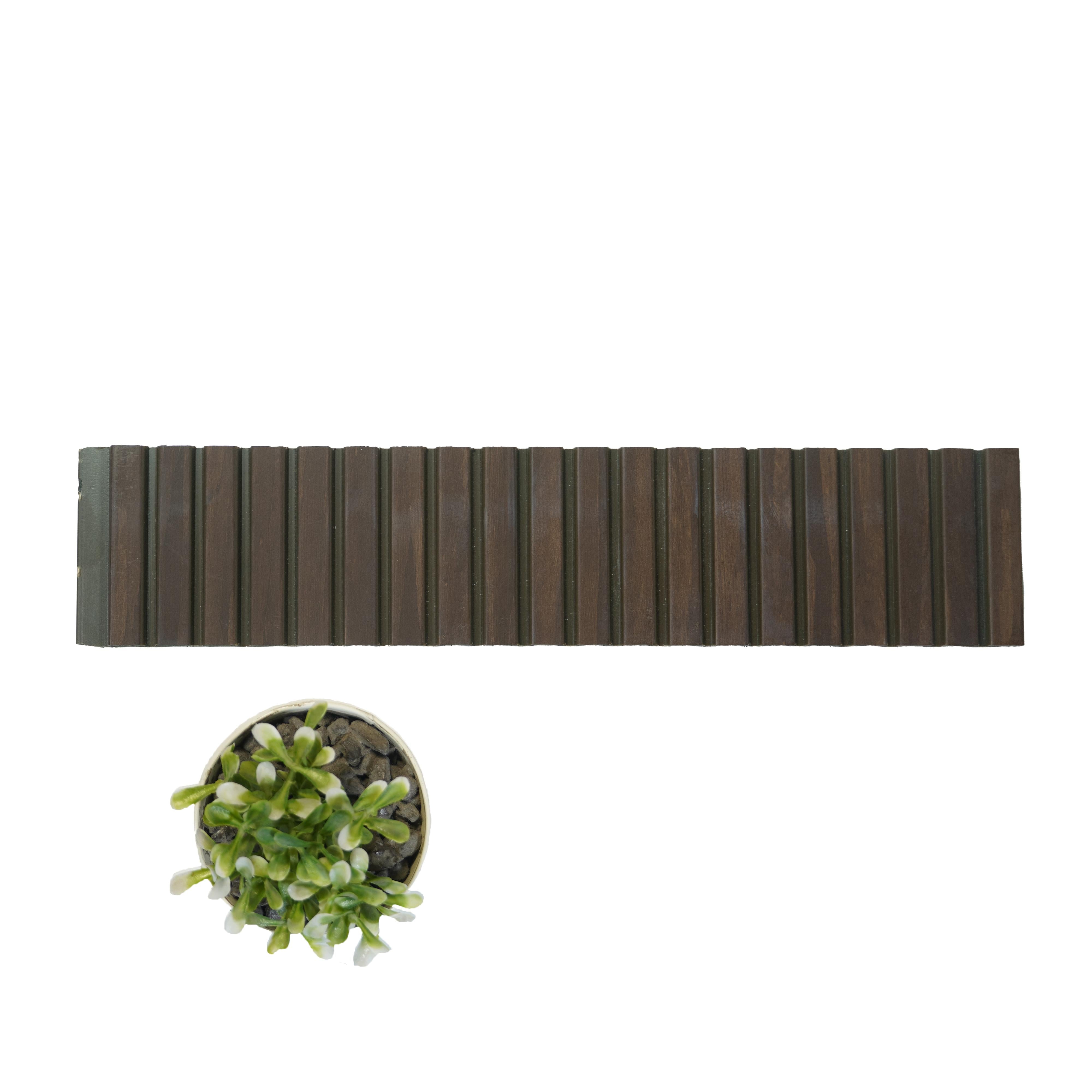 Rang Charcoal Louver Wood Wenge 8x1 Ft - Ra 8108