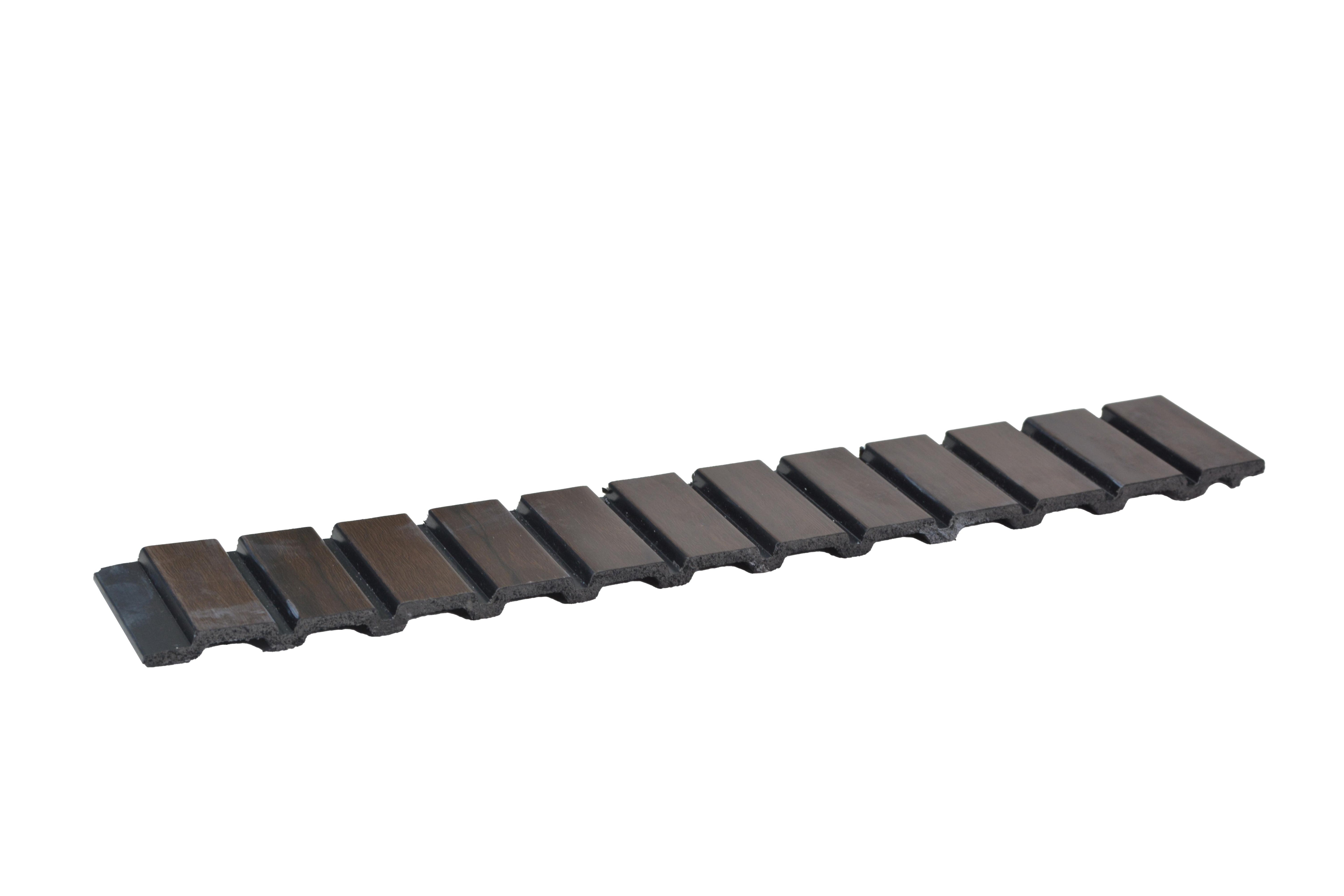Rang Charcoal Louver Wood Wenge 8x1 Ft - Ra 8120