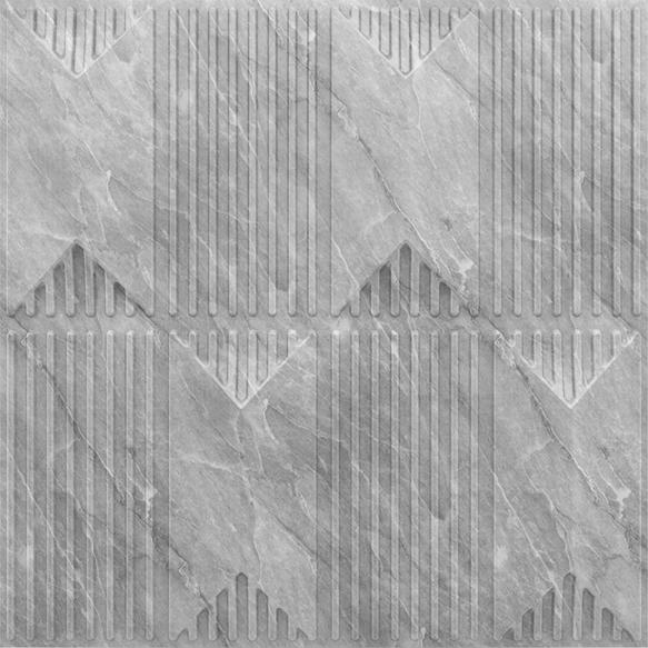 White Marble Artisan 3D Wall Panel Designer 1.6x1.6 Ft -
