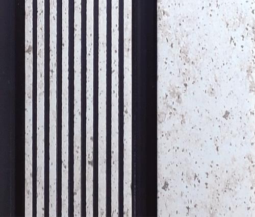 White Charcoal Louvers Panel Designer 8x0.41 Ft - 1011 Ea29l