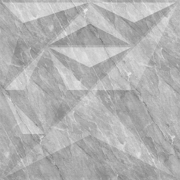 White Marble Diamond 3D Wall Panel Designer 1.6x1.6 Ft -