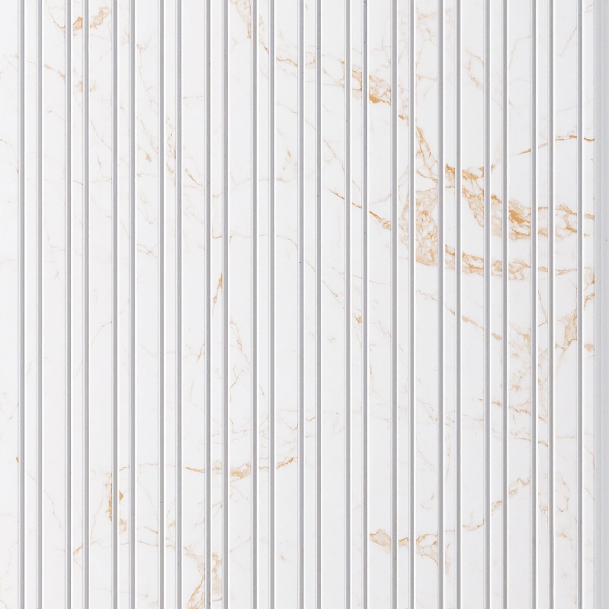 Charcoal-based Decorative Wall Panel Designer White 8x1 Ft - 726