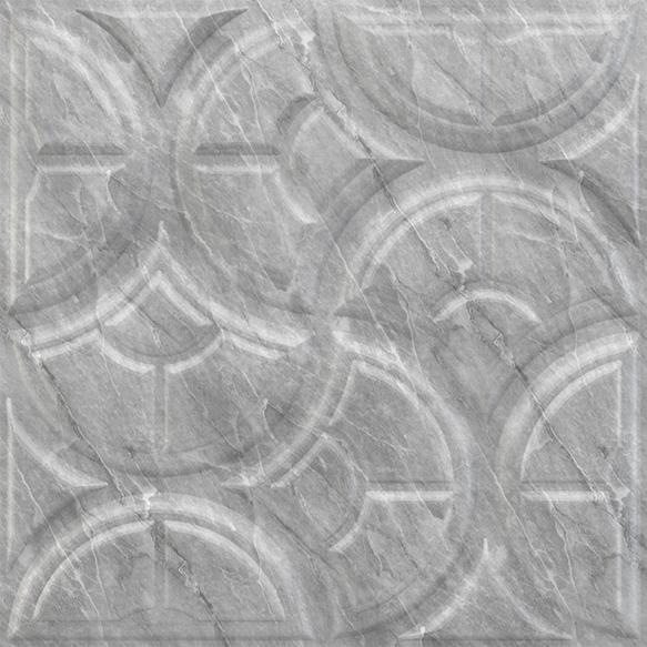 White Marble Luna 3D Wall Panel Designer 1.6x1.6 Ft -