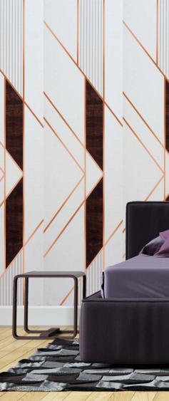 Decorative Wall Panel Wood White 8x2 Ft - Ed 8320