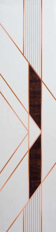 Decorative Wall Panel Wood White 8x2 Ft - Ed 8320