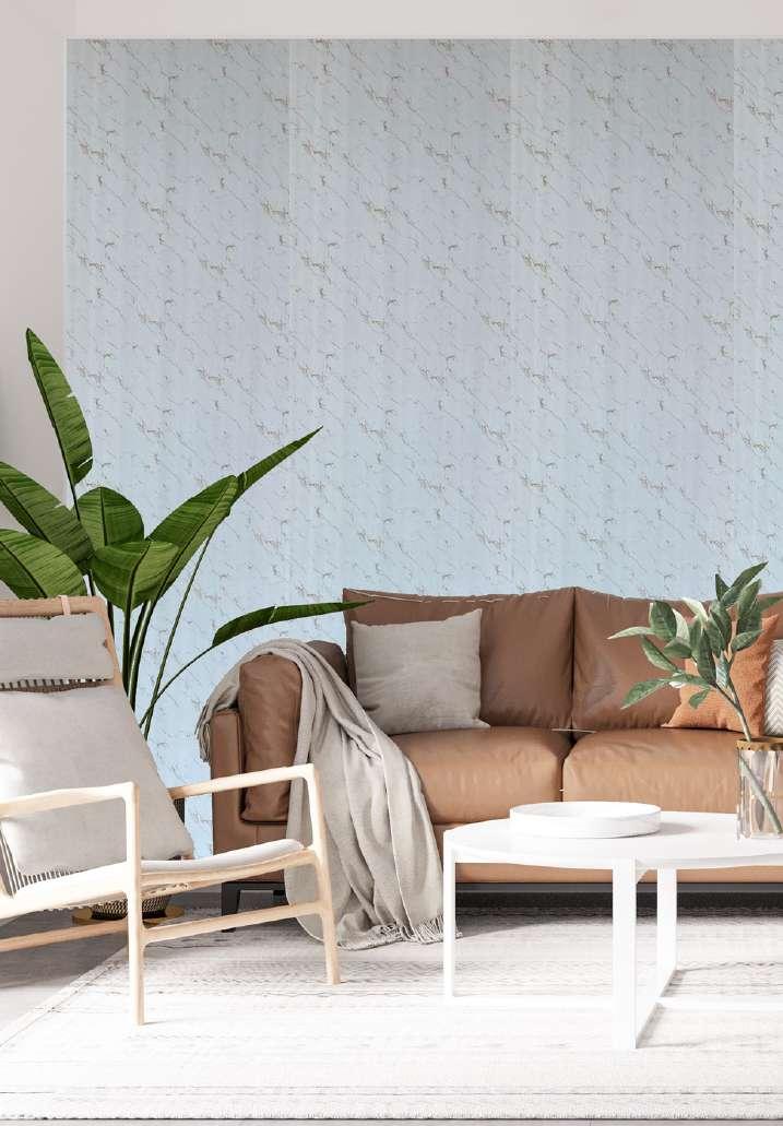 Decorative Wall Panel Marble & Stone White 8x2 Ft - Pn 03819