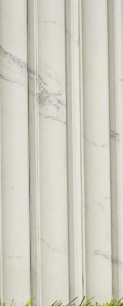 Premium Charcoal Panel Marble & Stone Louvers White 8x0.1 Ft - Pn 03498