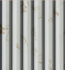 White Marble Charcoal Louver & Stone 8x0.39 Ft - Wl 1609
