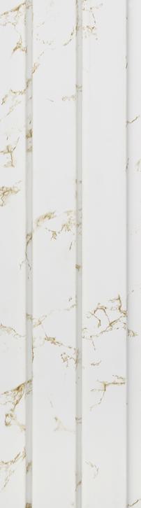 Marbles & Stones Premium Charcoal Panel 8x0.42 ft marble & stone louvers White PN 05479