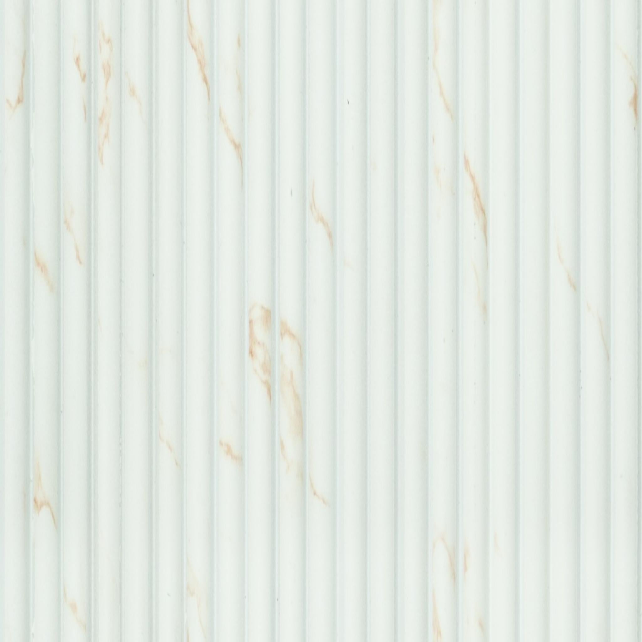 Premium Charcoal Panel Marble & Stone Louvers White 8x0.52 Ft - Pn 00527