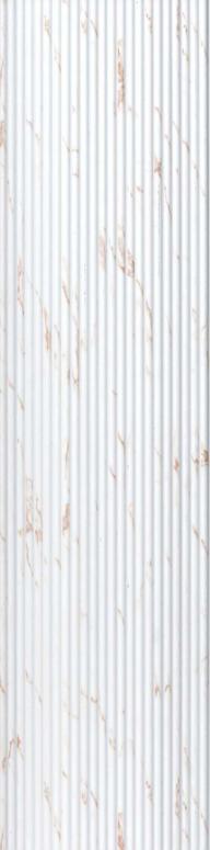 Premium Charcoal Panel Marble & Stone Louvers White 8x0.52 Ft - Pn 00527