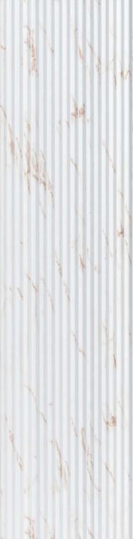 White Marble Charcoal Louver & Stone 8x0.52 Ft - Pn 00534