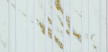 White Marble Charcoal Louver & Stone 9.5x0.5 Ft - Fl 3009