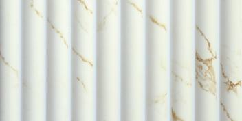 White Marble Charcoal Louver & Stone 9.5x0.5 Ft - Fl 6103