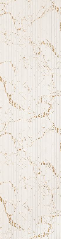 White Marble Charcoal Louvers & Stone 8x1 Ft - Ed11015