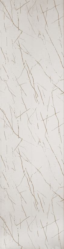 White Marble Charcoal Louvers & Stone 9.5x1 Ft - Ed14002