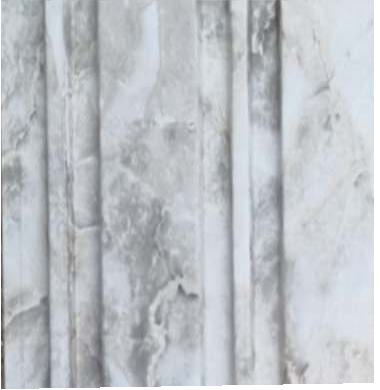 White Marble Louvers Panel & Stone 8x0.41 Ft - 941013