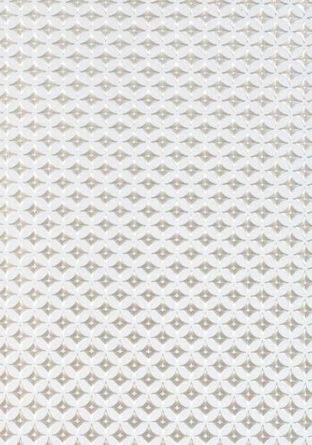 Decorative Wall Panel Metallic White 8x4 Ft - Ed 18109