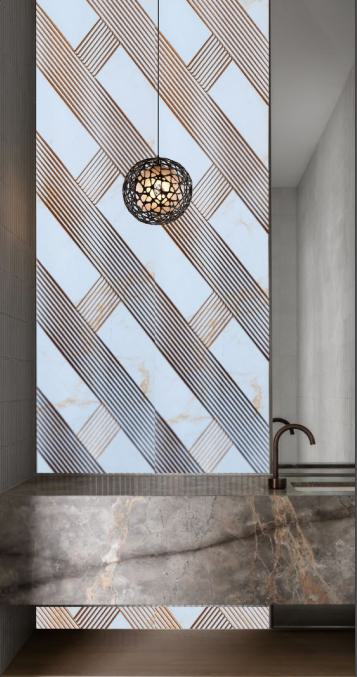 Decorative Wall Panel Designer White 8x2 Ft - Ed 912