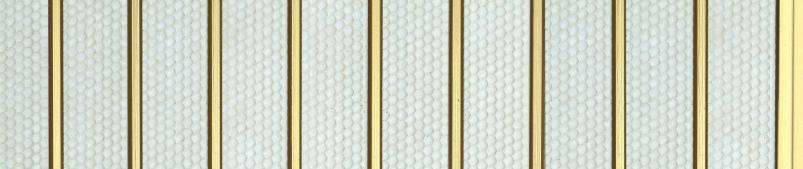 White Patterned Charcoal Louvers Panel Designer 8x1 Ft - Pn 00770