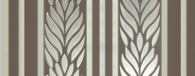 White Patterned Charcoal Louvers Panel Designer 8x1 Ft - Pn 00794
