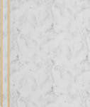 White Patterned Charcoal Louver Designer 8x2 Ft - An 9819