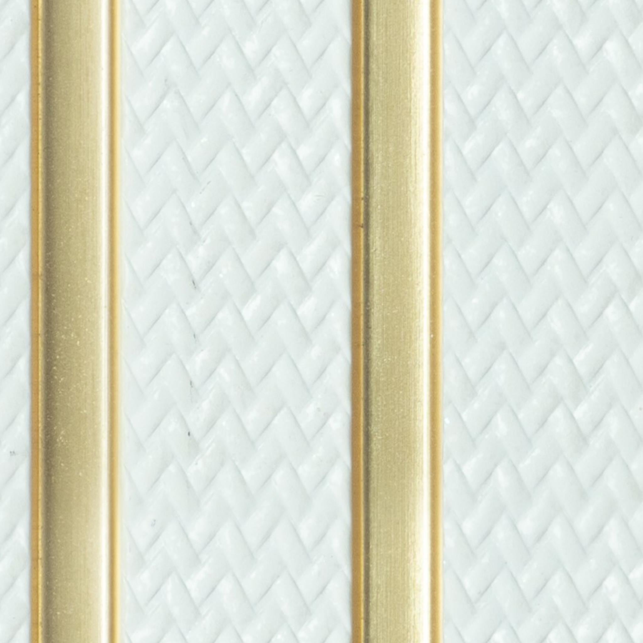 White Patterned Charcoal Louvers Panel Designer 8x0.39 Ft - Wl 1615