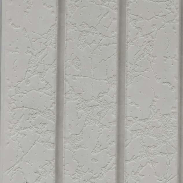 White Patterned Charcoal Louvers Panel Designer 9.5x0.4 Ft - Pn 03562