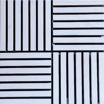 Premium Wood Panel White Patterned Look Charcoal Louvers 9x0.93 ft designer White WK05