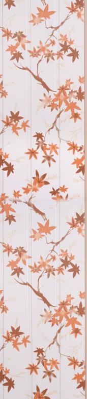 White Patterned Pvc Louver Designer 10x1 Ft - Pn 00397