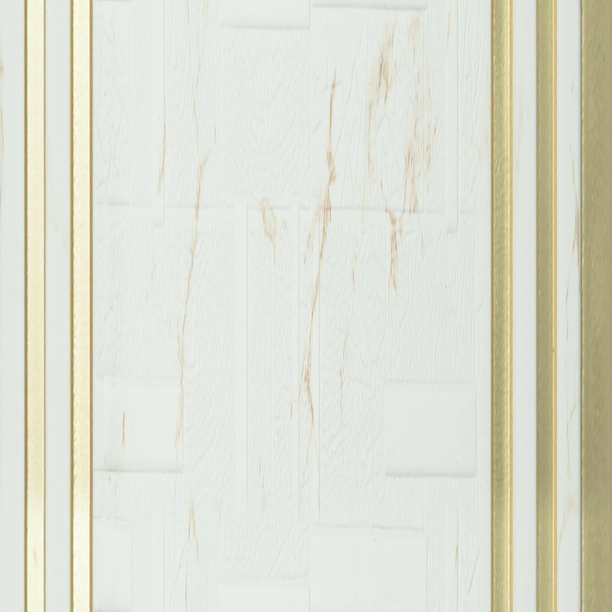 Rang Charcoal Louver Designer White 8x1 Ft - Ro 8557