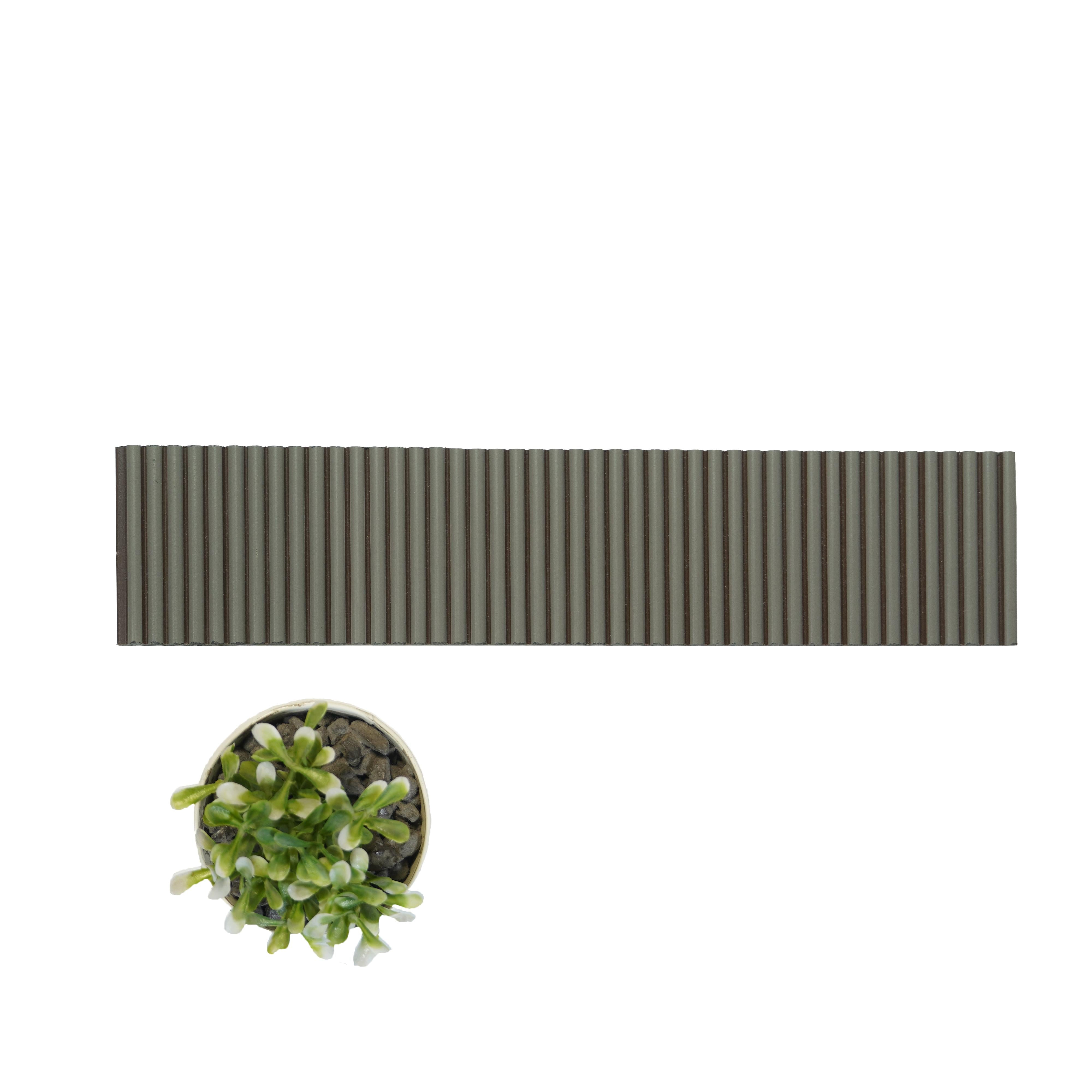 Plain Solids Charcoal Louver Colors White 8x1 Ft - Pn 00736