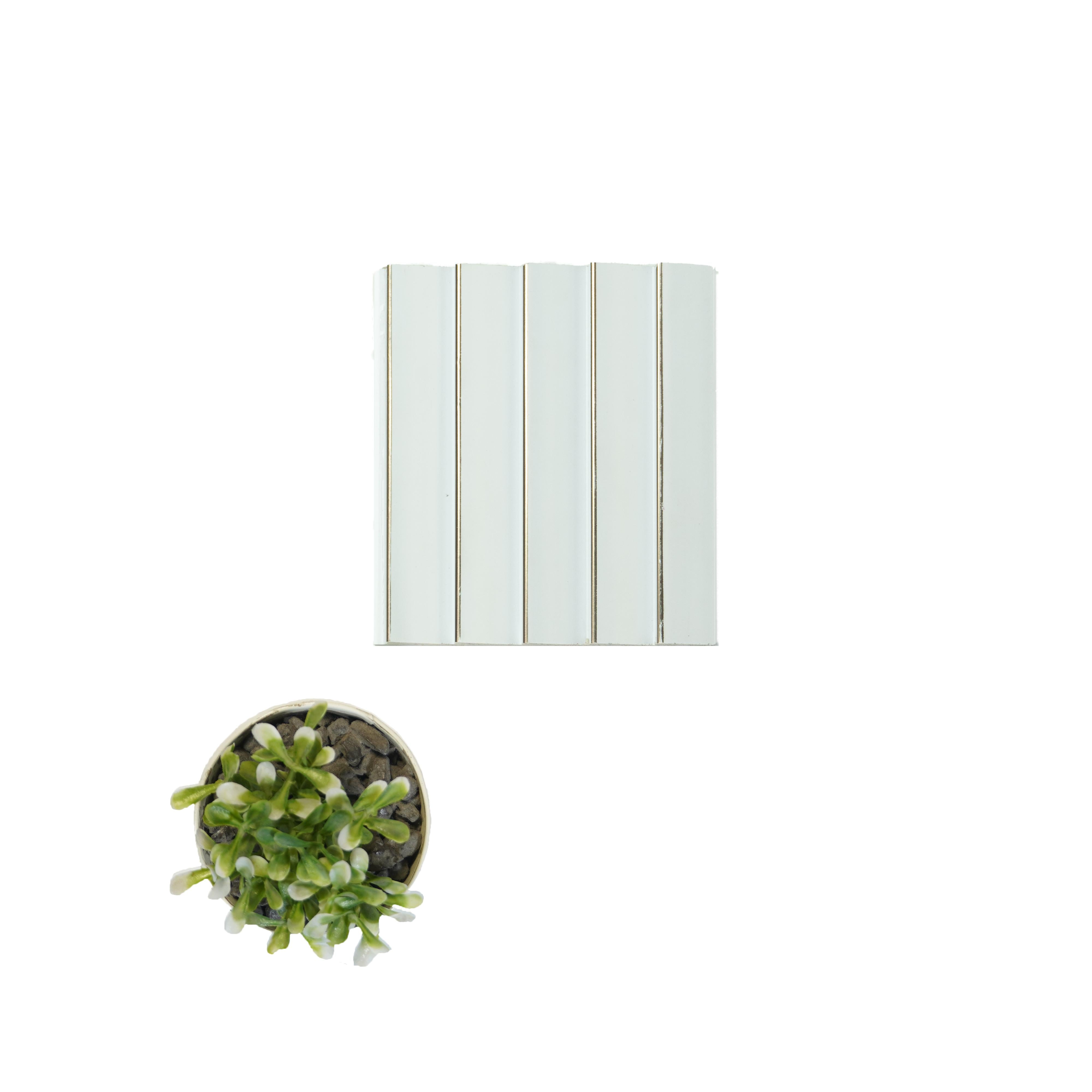 Plain Colour Charcoal Louver Colors White 8x0.39 Ft - Wl 1618