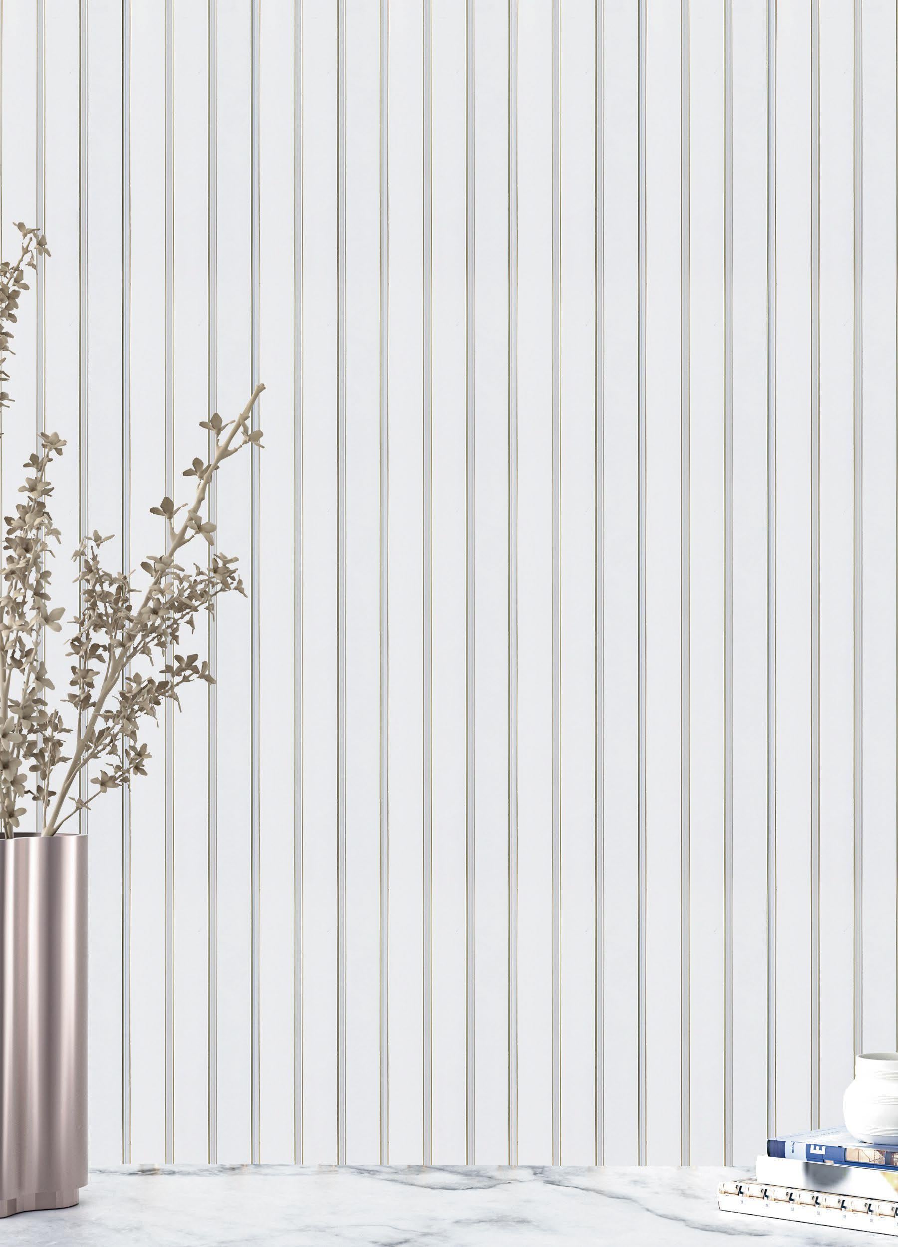 Plain Solids Charcoal Louver Colors White 8x0.4 Ft - Pn 05310