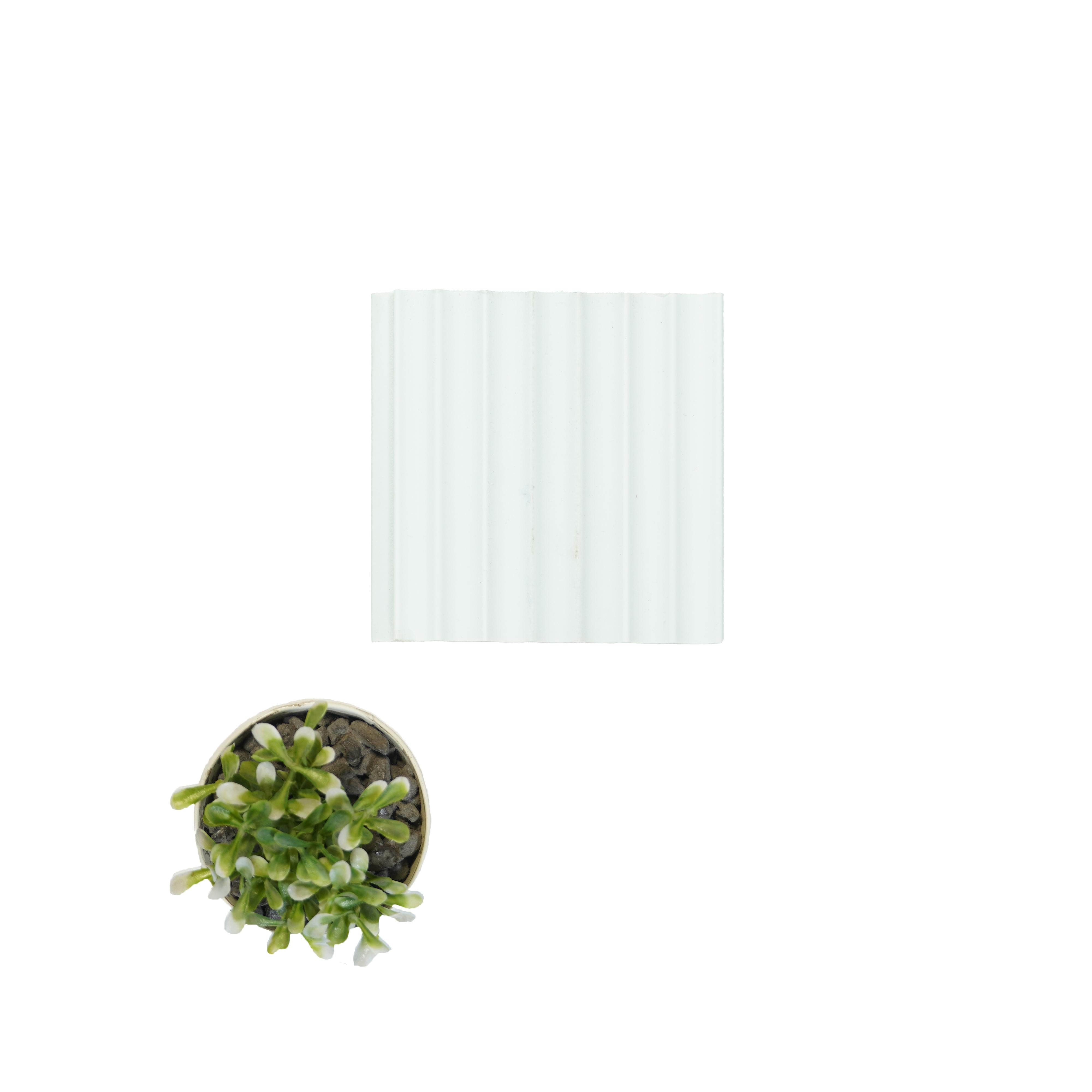 Plain Solids Charcoal Louver Colors White 8x0.33 Ft - Pn 00627