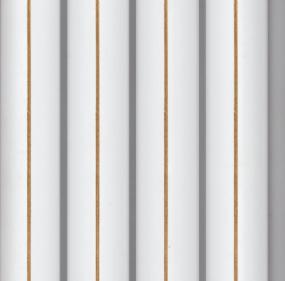 Plain Colour Charcoal Louver Colors White 8x0.41 Ft - 1601