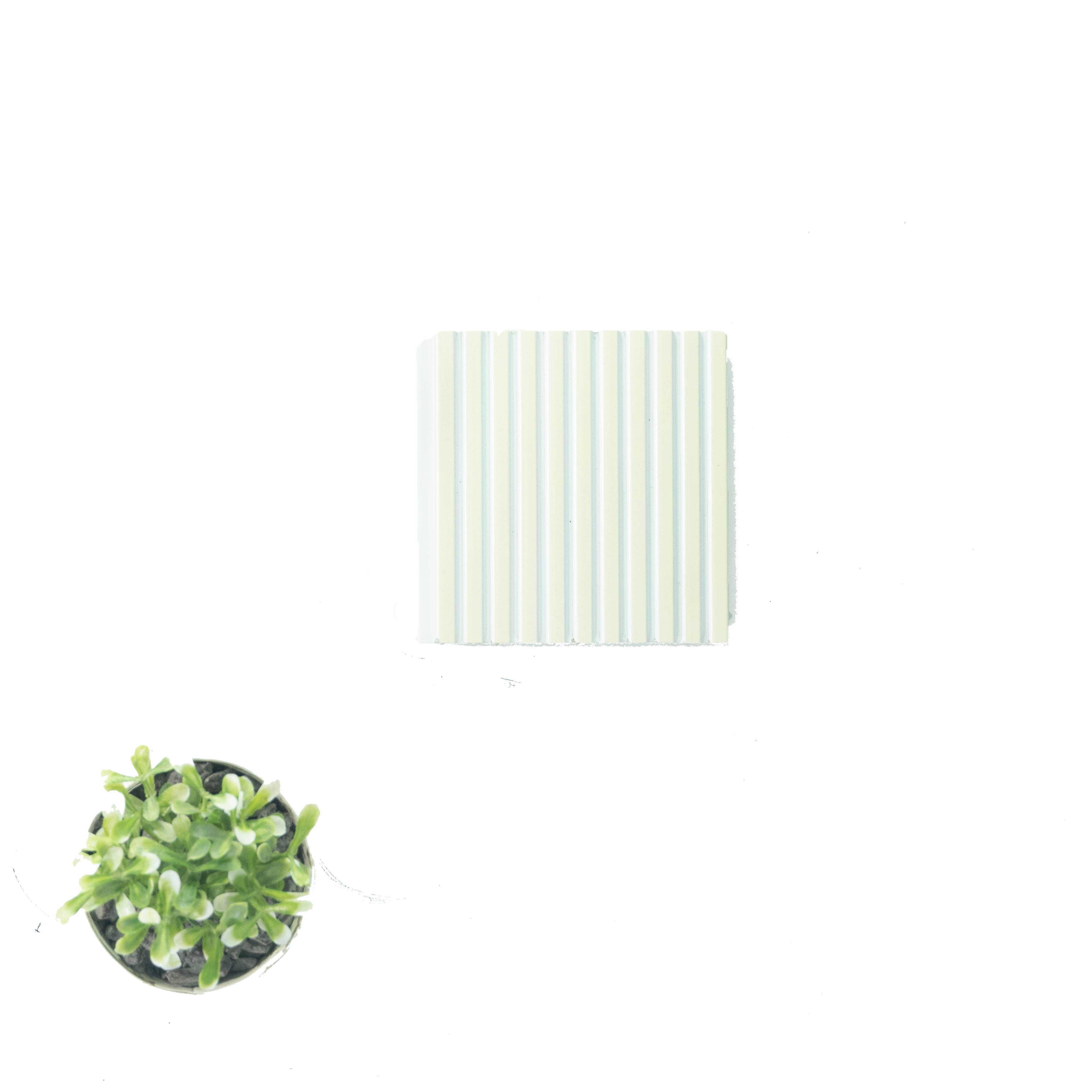 Plain Solids Charcoal Louvers Panel Colors White 9.5x0.32 Ft - Pn 00471