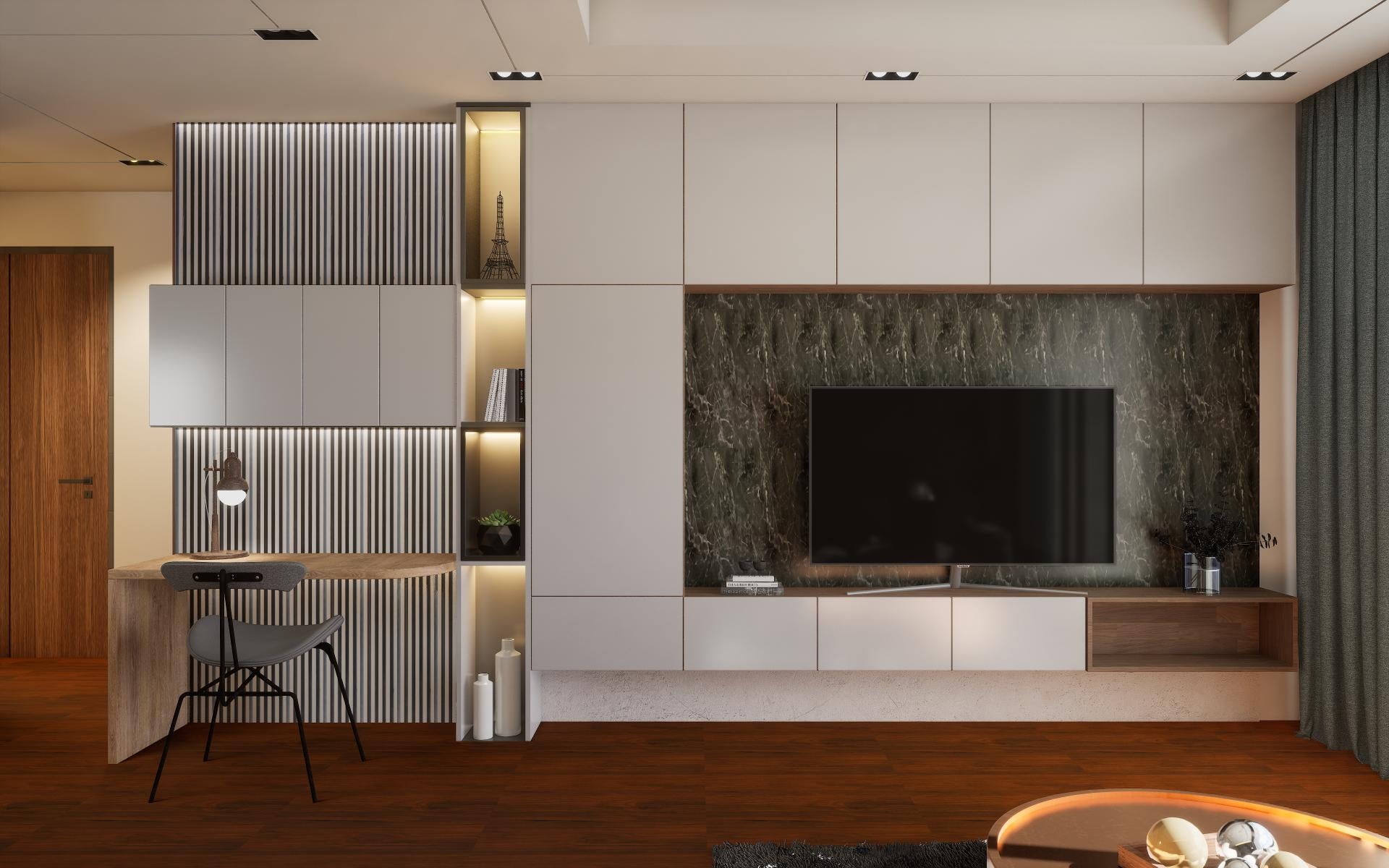Premium Wood Panel Plain Colour Look Charcoal Louvers 9x0.93 ft plain colors White WK03