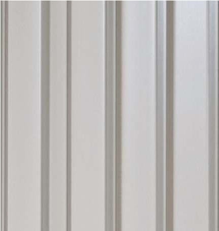 Plain Colour Louvers Colors White 8x0.41 Ft - 942033