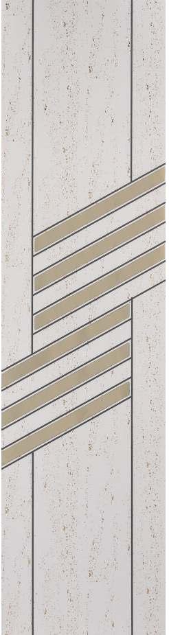 Decorative Wall Panel Marble & Stone White 8x2 Ft - Ed 8233