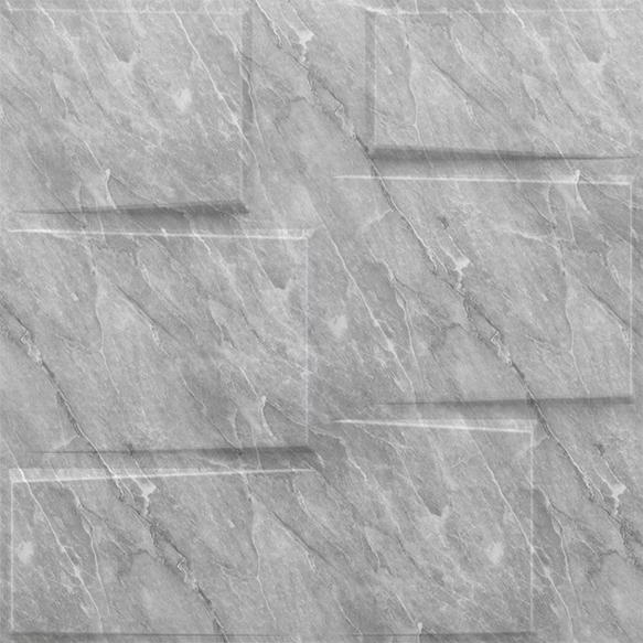 White Marble Stream 3D Wall Panel Designer 1.6x1.6 Ft -