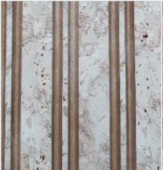 White Wooden Louvers Panel Wood 8x0.41 Ft - 943013