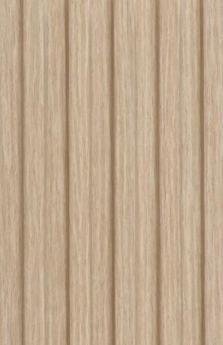 Beige Interlock Charcoal Louvers Wood 8x0.38 Ft - Pn 02717 C