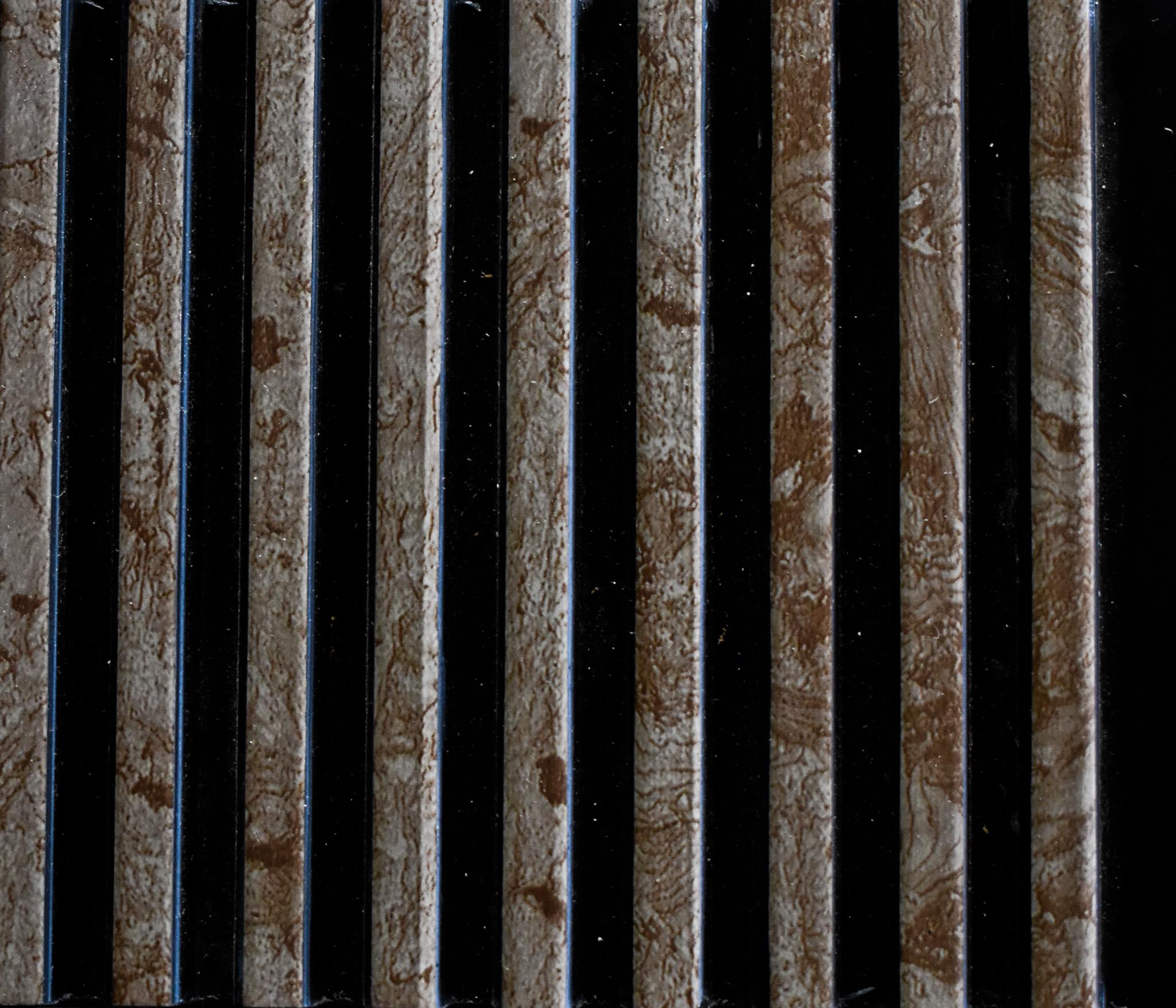 Fluted Louvers Wood Brown 8x0.33 Ft - C 03