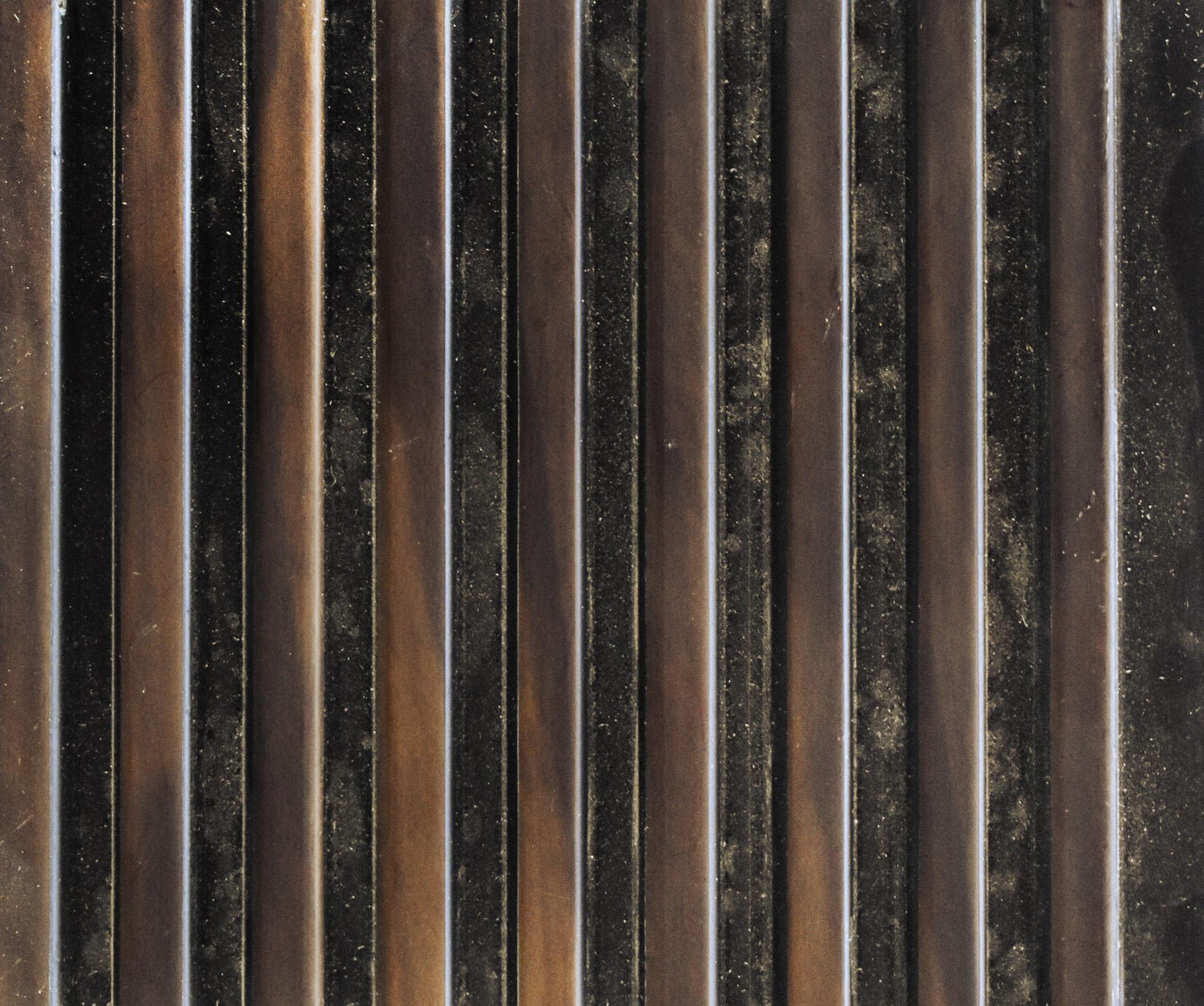 Fluted Louvers Wood Brown 8x0.33 Ft - C 05