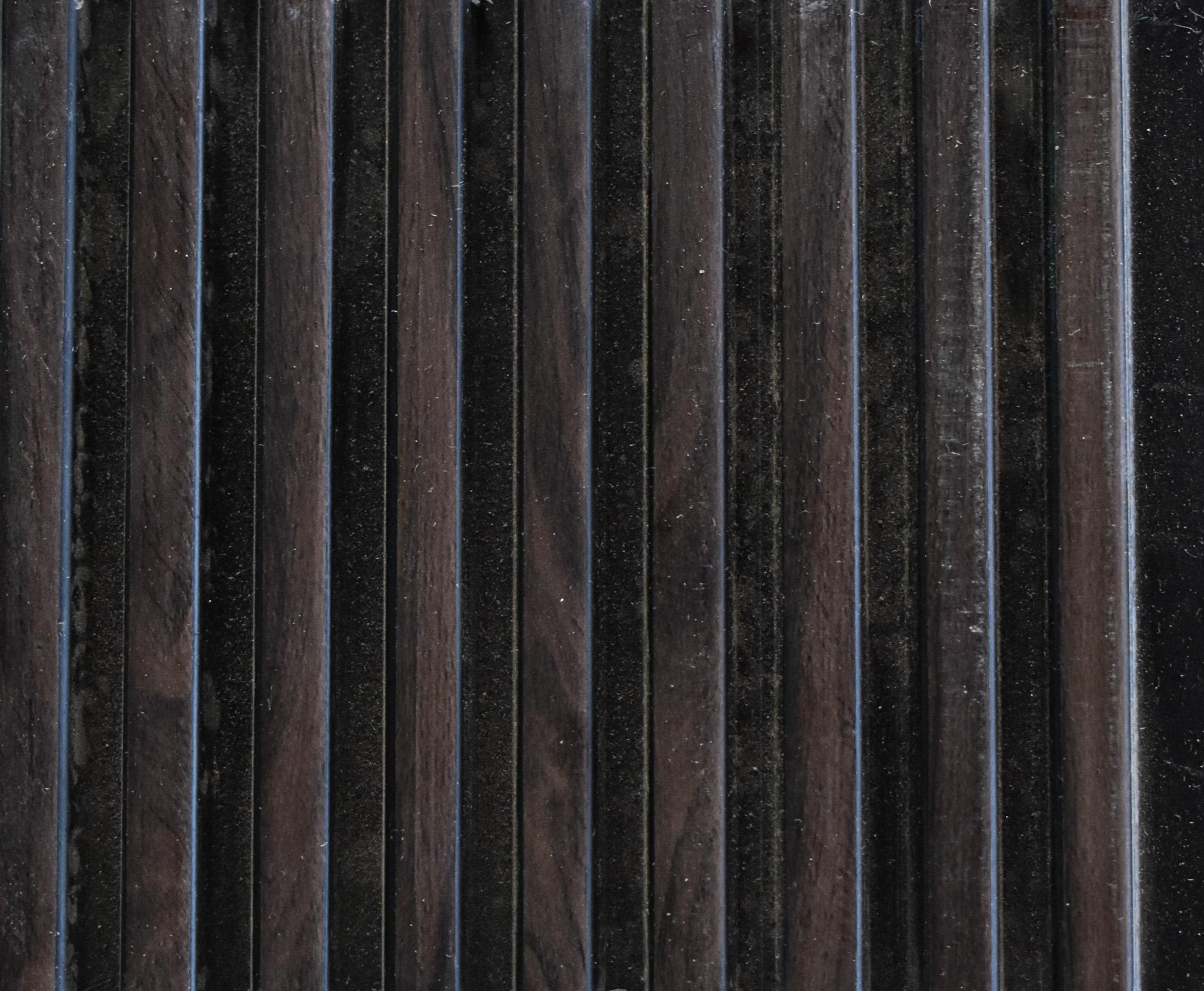 Fluted Louvers Wood Brown 8x0.33 Ft - C 06