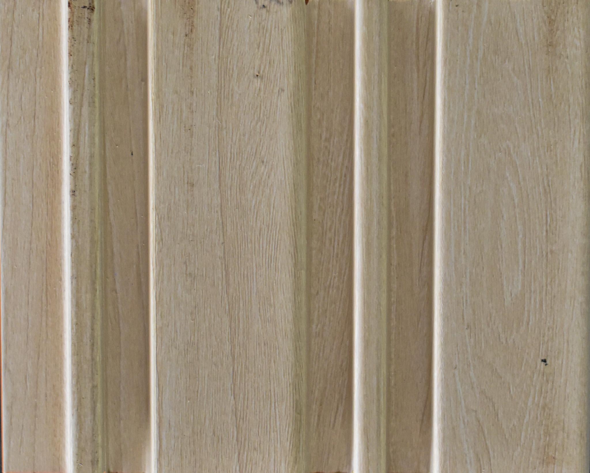 Fluted Louvers Wood Brown 8x0.33 Ft - C 10