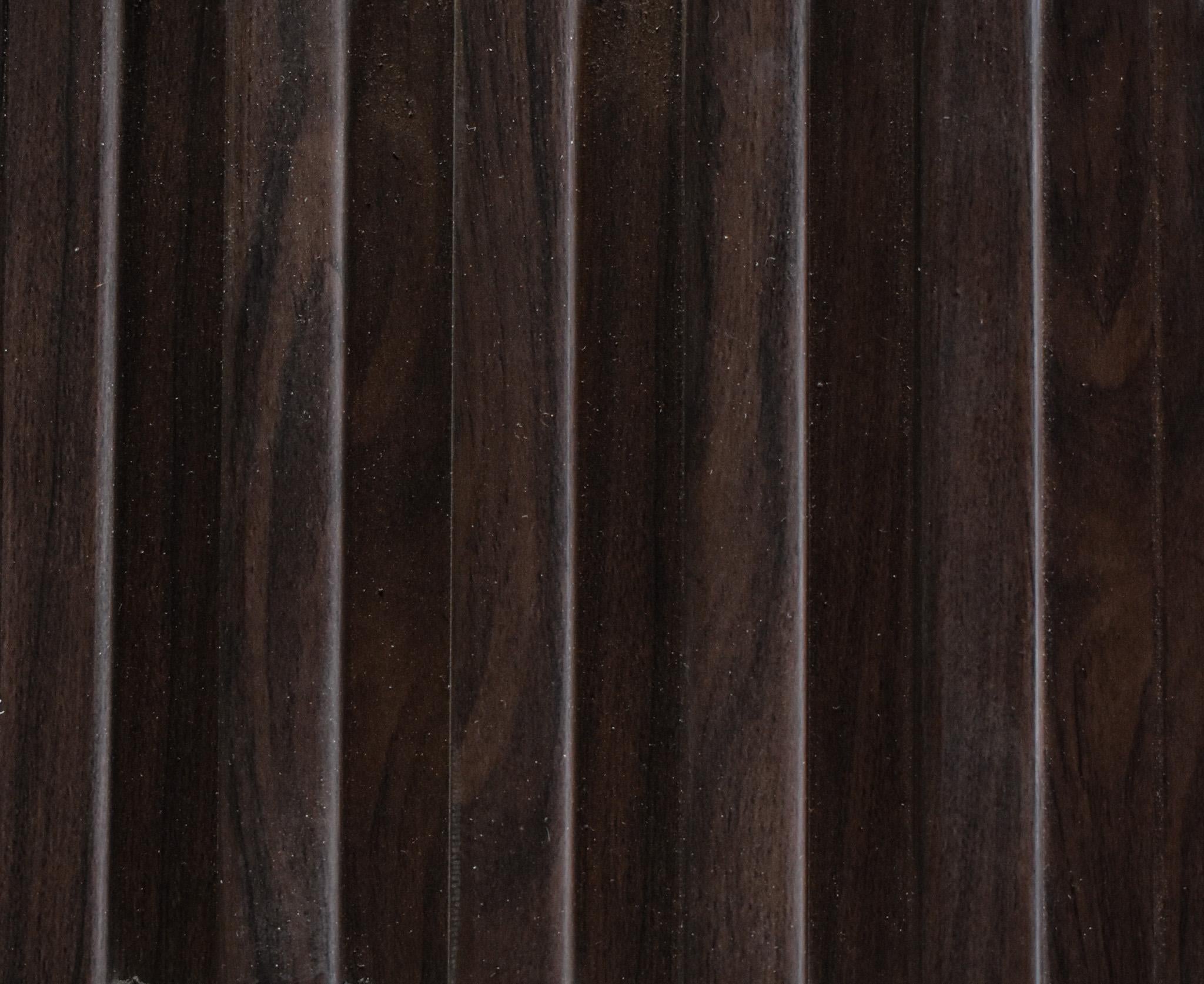 Fluted Louvers Wood Brown 8x0.33 Ft - C 25