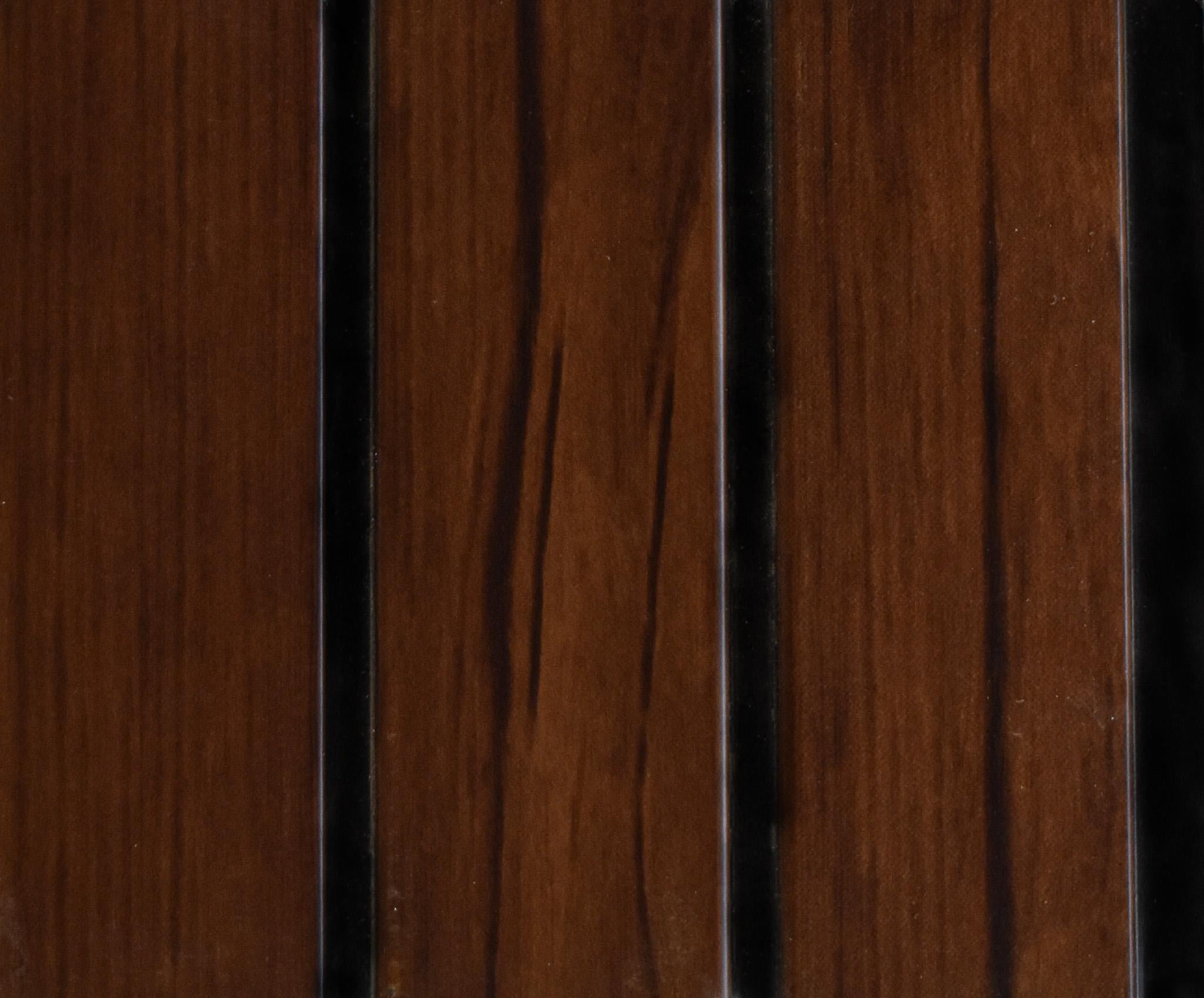 Fluted Louvers Wood Brown 8x0.33 Ft - C 39